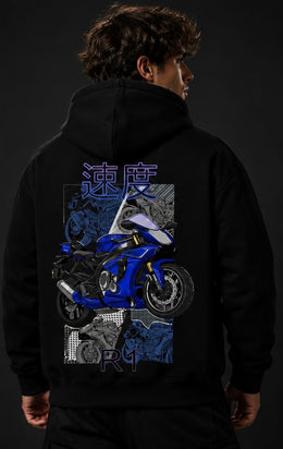 Yamaha R1 Ride the Blue Hoodie