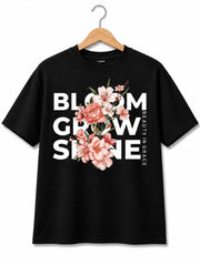 Bloom Floral Tee Black