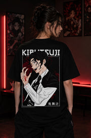 Crimson Demon graphic Tee Black
