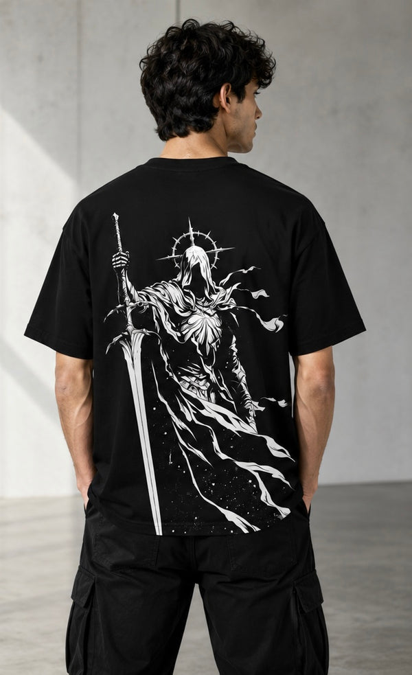 Dark Knight Back Print Tee Black
