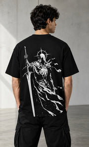 Dark Knight Back Print Tee Black