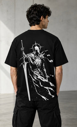 Dark Knight Back Print Tee Black
