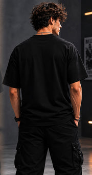 Vintage Football Moments Tee Black