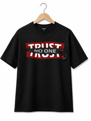 Trust No One Graphic Tee Black