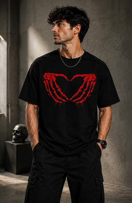 Crimson Heart Tee Black