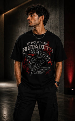 Demonic Skull Tee Black