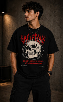 Rebel Skull Tee Black