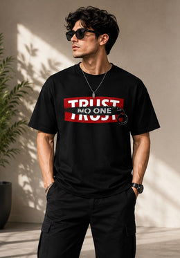 Trust No One Graphic Tee Black