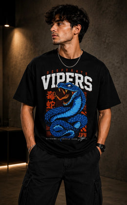 Blue Venom Tee Black